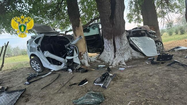 На месте ДТП в Хасавюртовском районе Дагестана