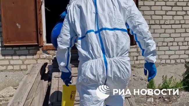 Схрон ВСУ с боеприпасами с хлорпикрином, обнаруженный в ДНР