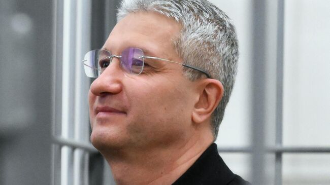 Бывший заместитель главы Минобороны РФ Тимур Иванов во время оглашения приговора в Мосгорсуде