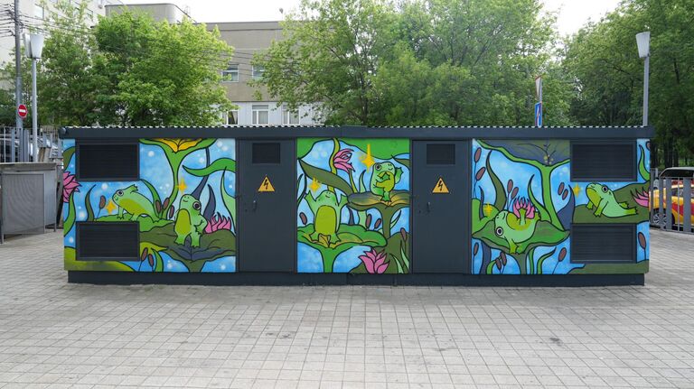 Рисунок на одной из подстанций Рисунок на одной из подстанций