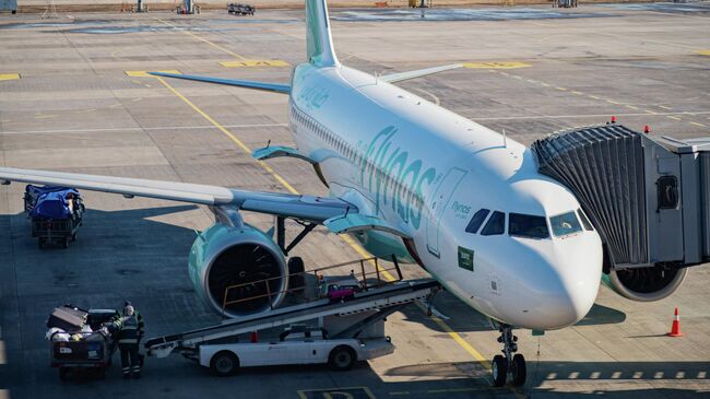 Самолет Airbus A320 авиакомпании Flynas