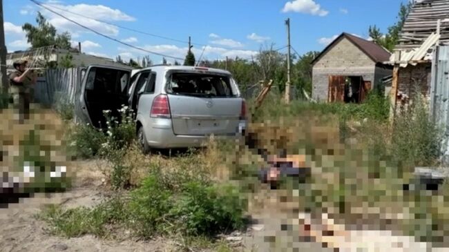 Последствия удара ВСУ по Петровскому району Донецка