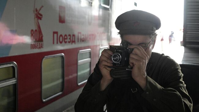 Встреча Поезда памяти 2025 на Казанском вокзале в Москве