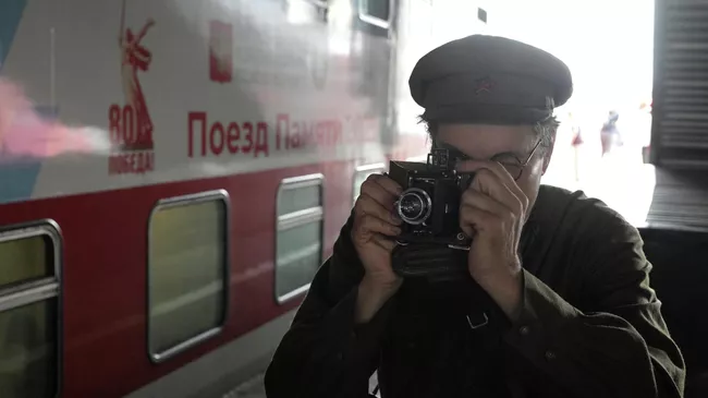 Встреча Поезда памяти 2025 на Казанском вокзале в Москве