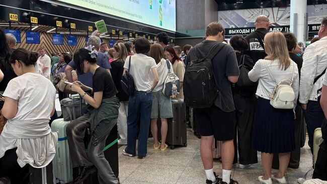 Обстановка в аэропорту Шереметьево 