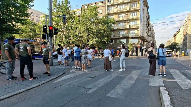 Протесты в Белграде