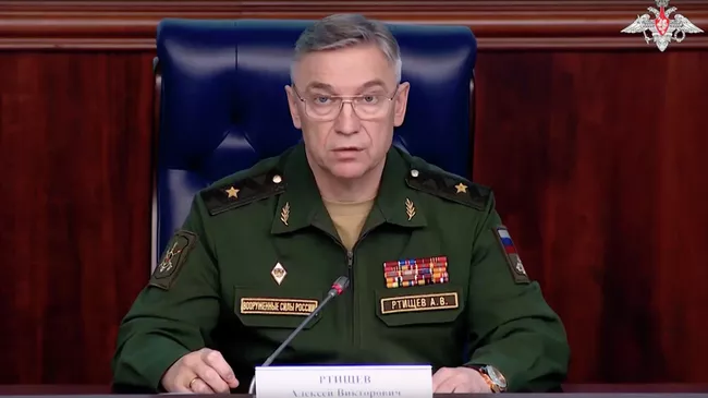 Начальник войск радиационной, химической и биологической защиты ВС РФ Алексей Ртищев