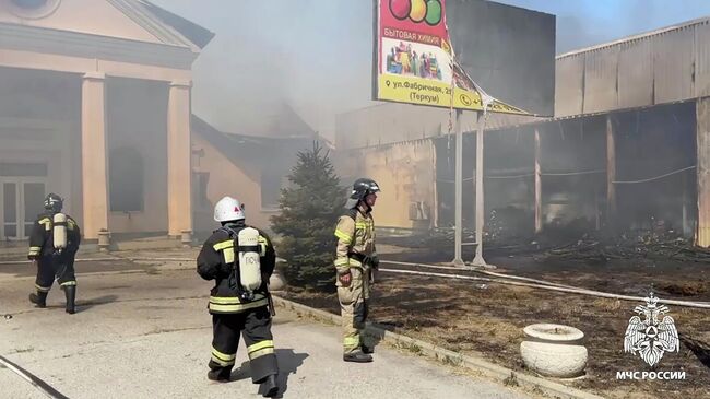Пожар в Моздоке