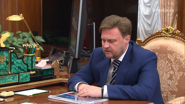 Путин на встрече с главой компании «РусГидро» Виктором Хмариным