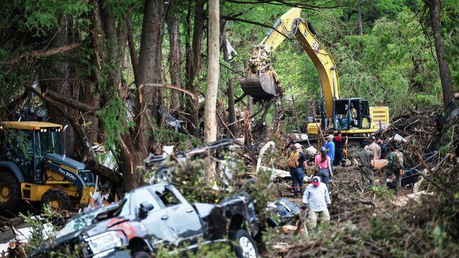 Последствия наводнения в штате Техас