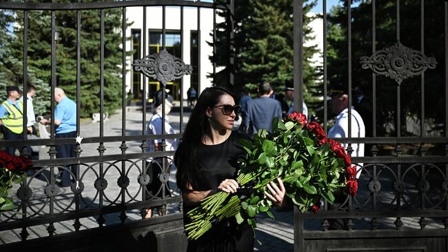 Прощание с бывшим министром транспорта Романом Старовойтом 