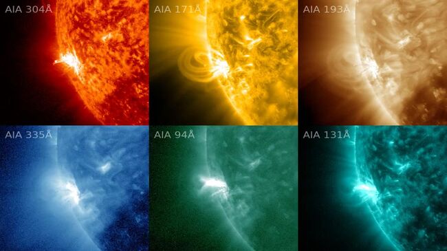 Активность Солнца, возросшая в несколько раз по сравнению со средними значениями июля