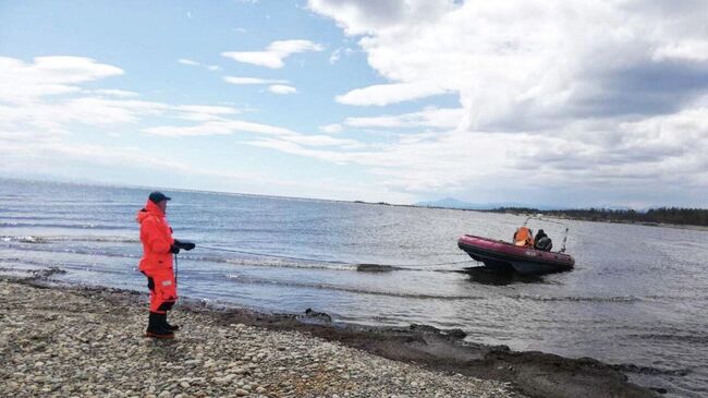 Поиск пропавших рыбаков в Кабанском районе Бурятии