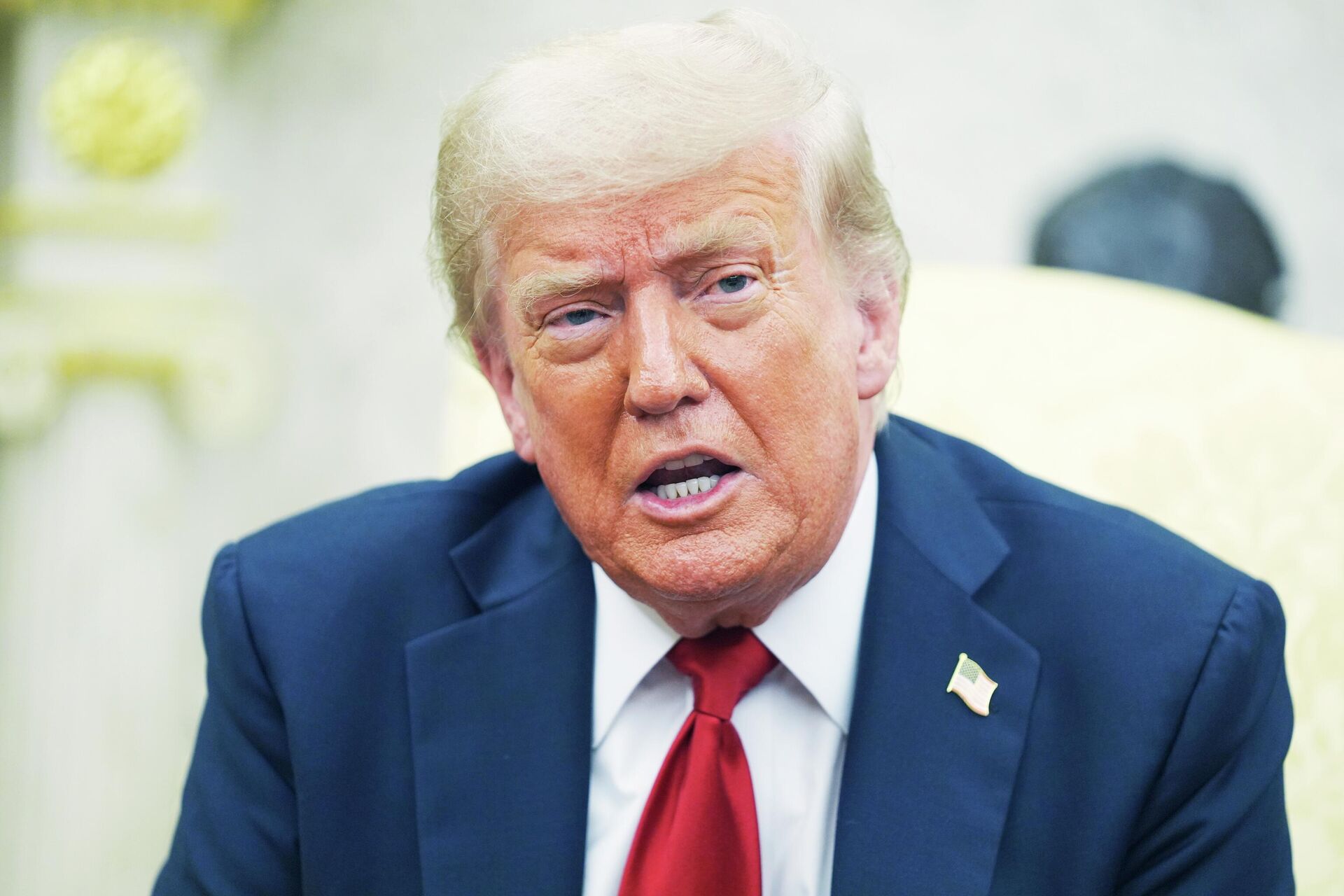 Дональд Трамп во время встречи с Марком Рютте в Вашингтоне Дональд Трамп во время встречи с Марком Рютте в Вашингтоне - РИА Новости, 1920, 15.07.2025
