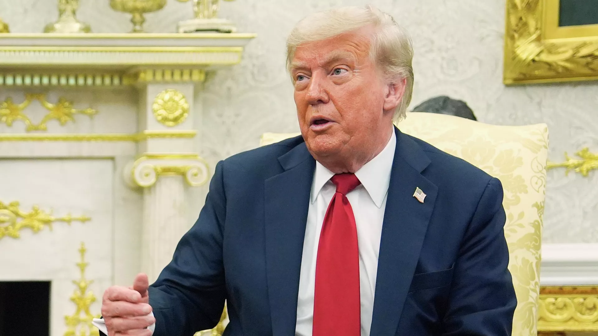 Дональд Трамп во время встречи с Марком Рютте в Вашингтоне Дональд Трамп во время встречи с Марком Рютте в Вашингтоне - РИА Новости, 1920, 15.07.2025