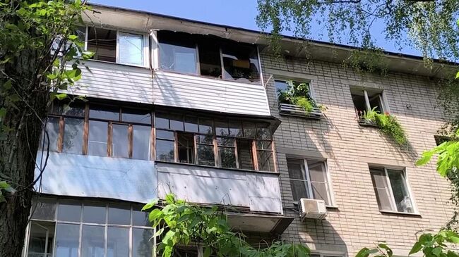 Последствия атаки беспилотников ВСУ на Воронеж