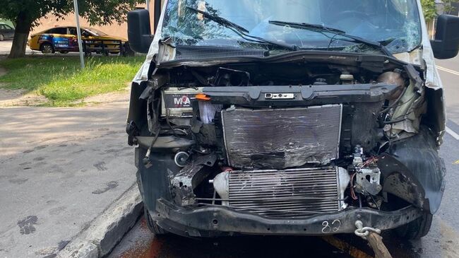 На месте столкновения автобусов в Раменском