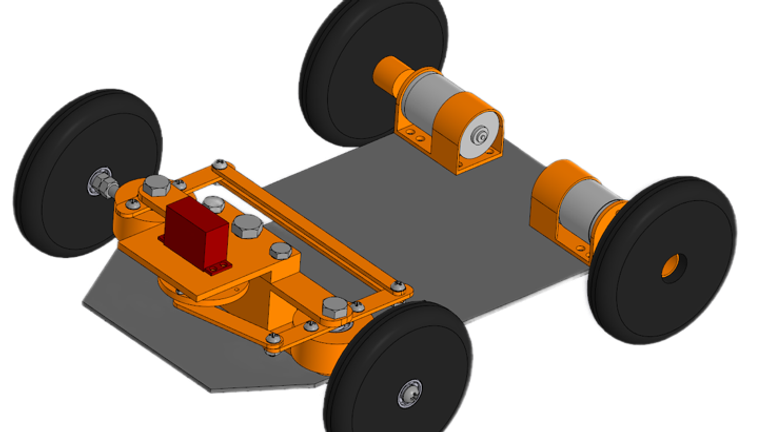 Версия 3 - 3D-модель шасси