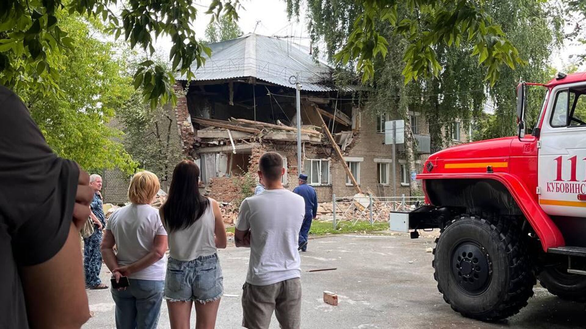 Место взрыва газа в поселке Красный Яр - РИА Новости, 1920, 16.07.2025