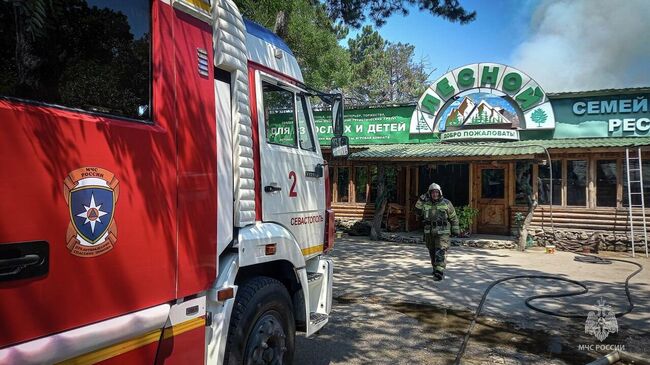 Пожар в ресторане в Севастополе