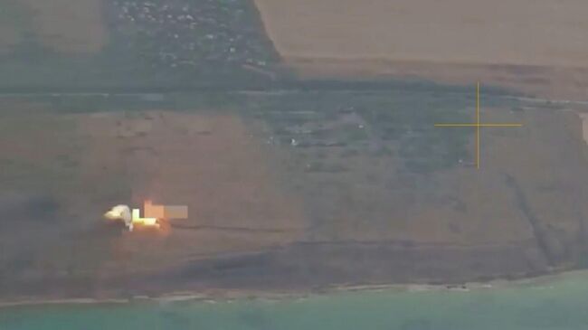 Ракетный удар Искандером по ЗРК С-300ПС в Одесской области