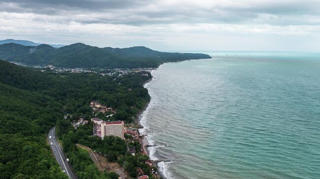 Побережье черного моря в Туапсинском районе