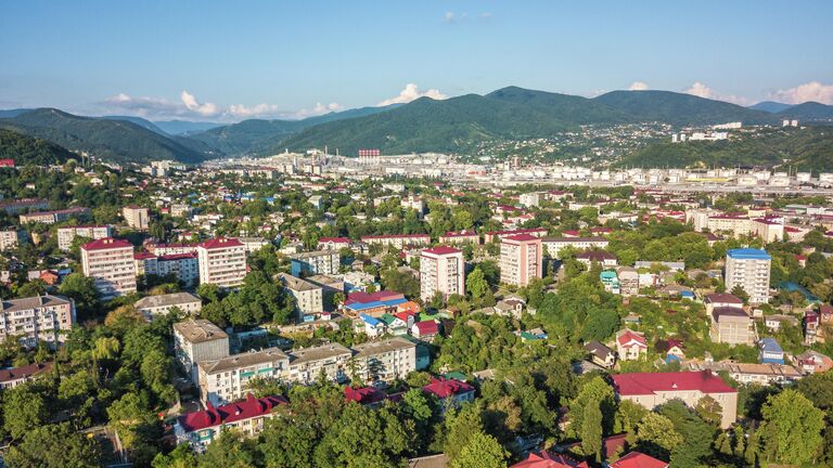 Вид на город Туапсе 