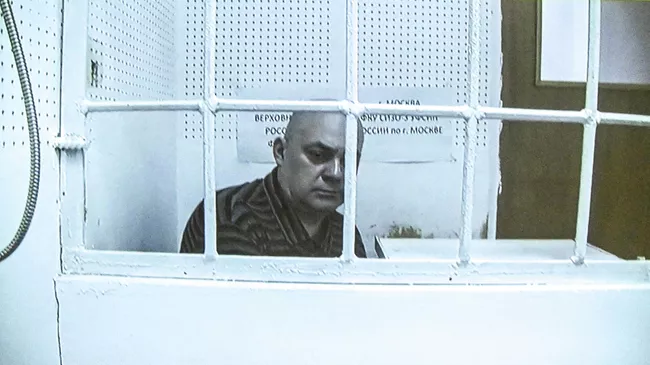 Бывший губернатор Курской области Алексей Смирнов в СИЗО во время заседания суда в режиме видеоконференции Бывший губернатор Курской области Алексей Смирнов в СИЗО во время заседания суда в режиме видеоконференции