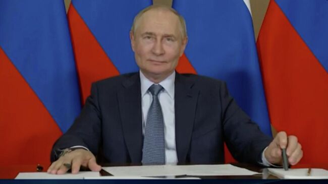 Путин на церемонии открытия участка Дюртюли – Ачит автомобильной дороги М-12 Восток