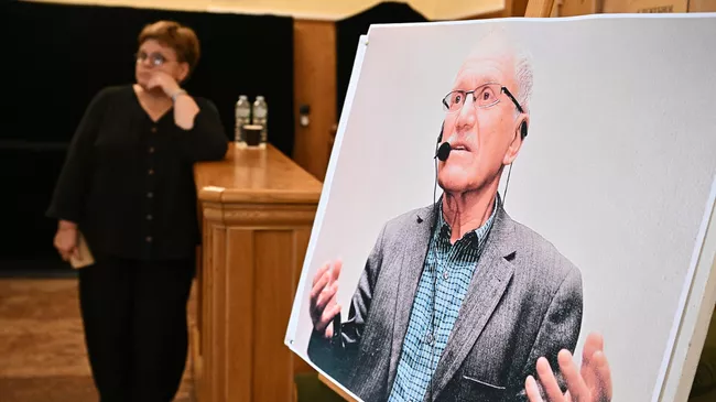 Церемония прощания с народным артистом России, режиссером Александром Миттой в Центральном доме литераторов в Москве