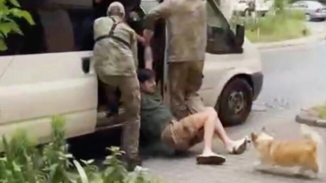 Принудительная мобилизация во Львове Принудительная мобилизация во Львове
