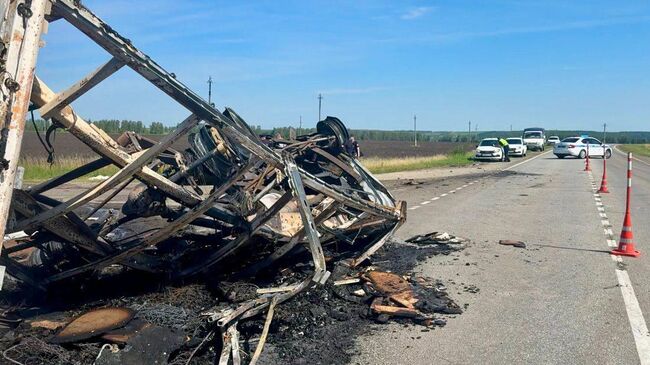 На месте ДТП на федеральной трассе в Пензенской области. 19 июля 2025