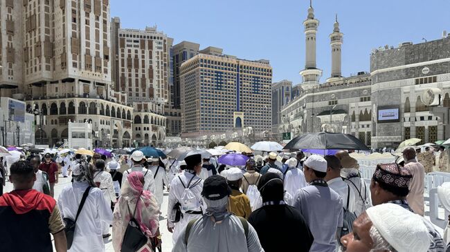 Мусульмане совершают хадж в Мекке, Саудовская Аравия