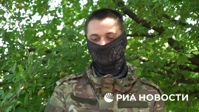  Боец с позывным Ростов об уничтожении техники ВСУ под населенным пунктом Яблоновка в ДНР