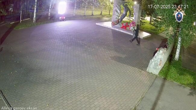 В Челябинской области мужчина кувалдой разбил мемориал, посвященный бойцам СВО