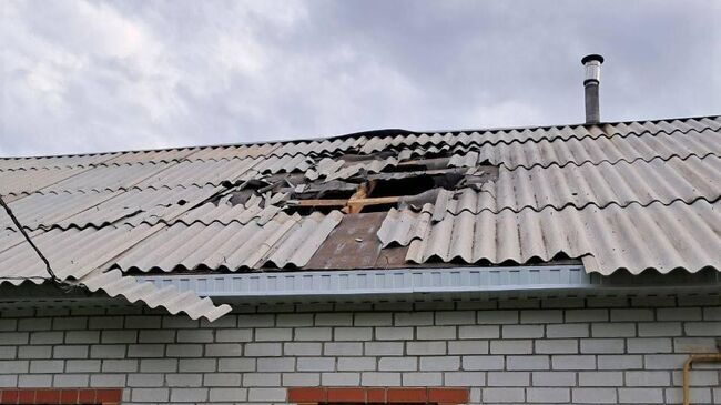 Последствия атаки БПЛА в Белгородской области