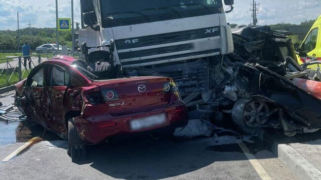 Место ДТП в Калининграде