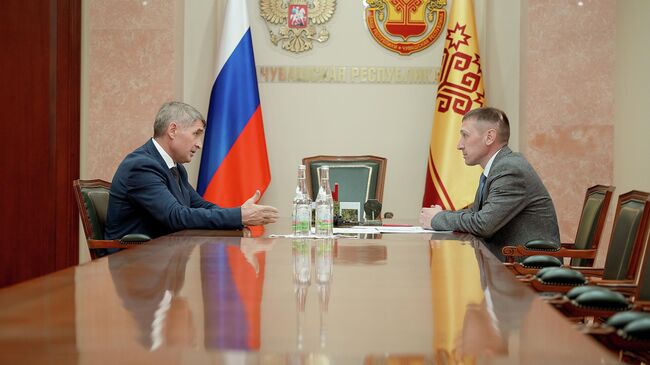 Глава Чувашии Олег Николаев провел встречу со своим наставляемым – подполковником Русланом Валиуллиным
