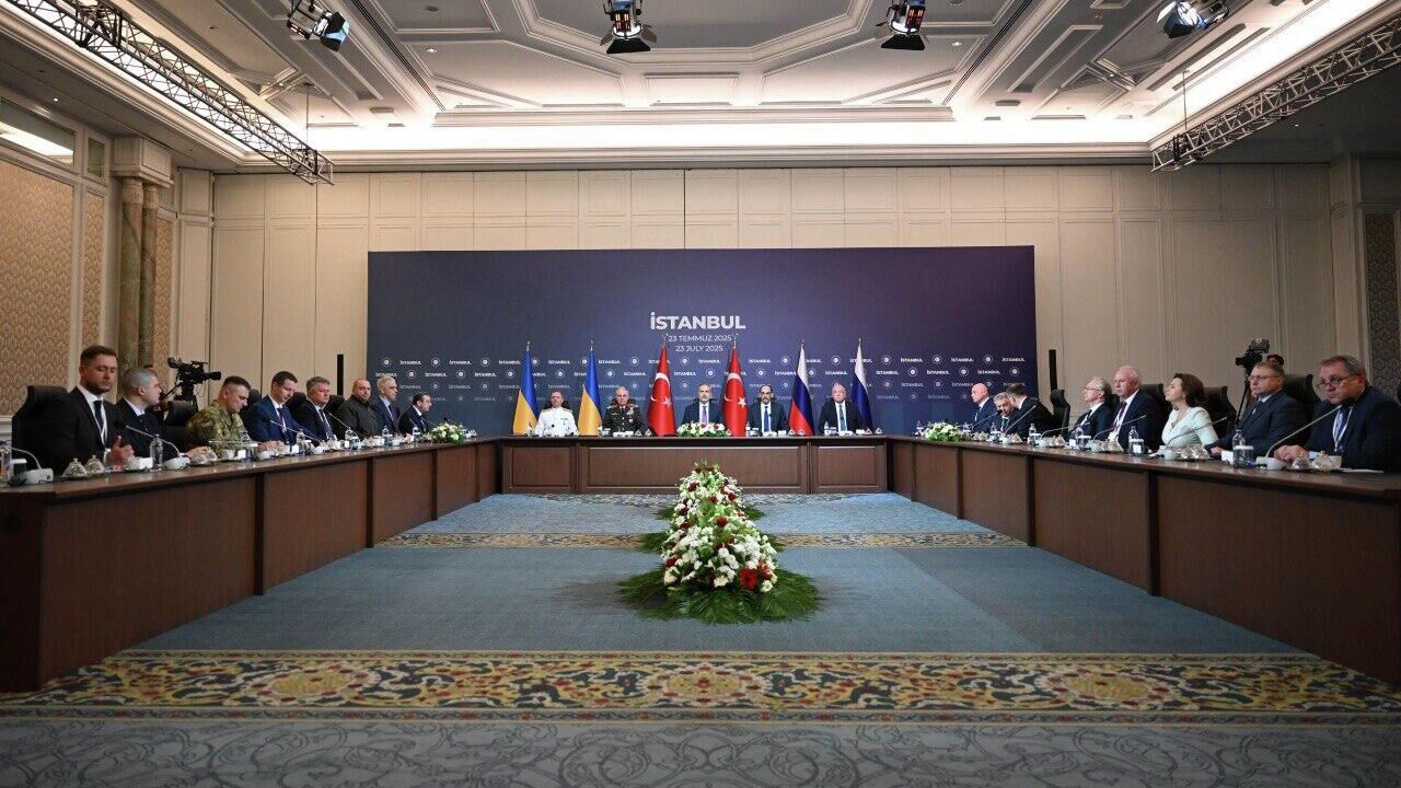 Переговоры между делегациями России и Украины в Стамбуле Переговоры между делегациями России и Украины в Стамбуле - РИА Новости, 1920, 23.07.2025