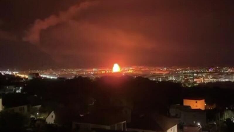 Атака БПЛА на Сочи. Кадр видео из соцсетей - РИА Новости, 1920, 24.07.2025