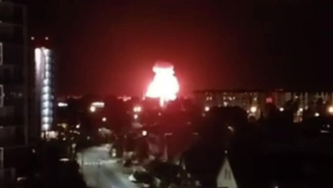 Атака БПЛА на Сочи. Кадр видео из соцсетей