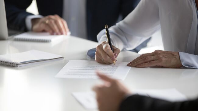 Подписание договора
