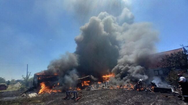Последствия обстрела Херсонской области со стороны ВСУ