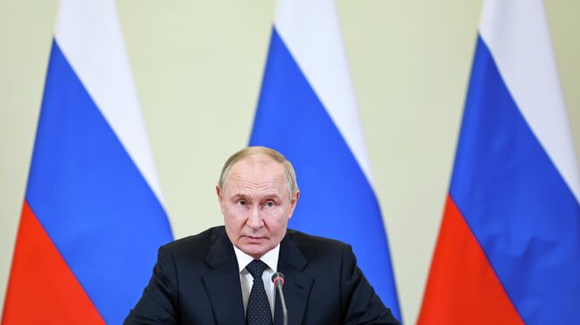 Президент России Владимир Путин в рамках рабочей поездки в Архангельскую область