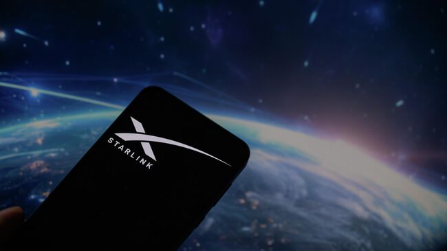 Приложение Starlink на мобильном телефоне