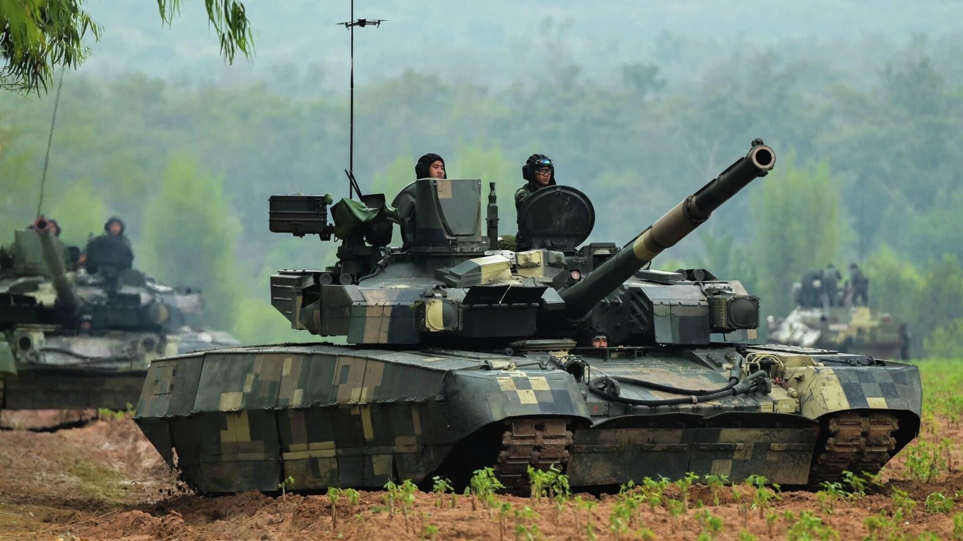 Украинский танк Т-84 Оплот Вооруженных сил Таиланда - РИА Новости, 1920, 25.07.2025