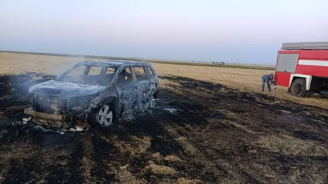 Атака БПЛА со стороны ВСУ на дороге Зимовники — Ремонтное — Элиста в Ростовской области