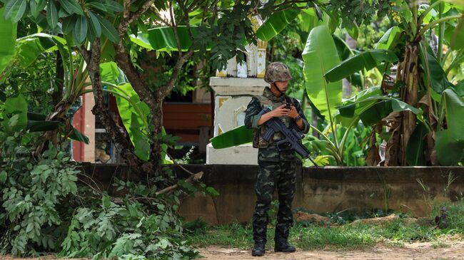 Тайские военные в провинции Сурин на фоне эскалации тайско-камбоджийского конфликта