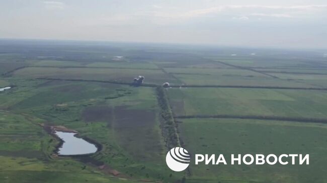 Кадры боев за населенный пункт Темировка в Запорожской области