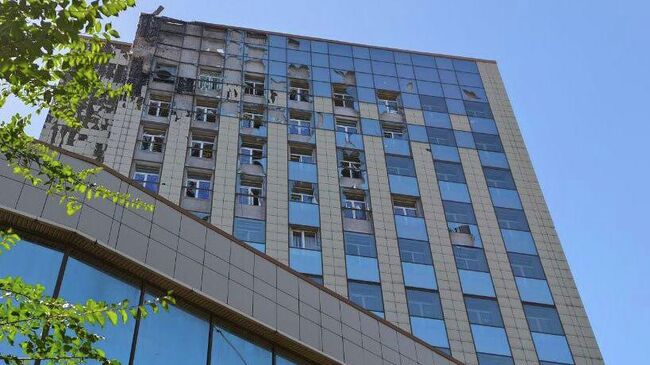 Последствия атак дронов ВСУ в Донецке